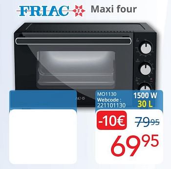 Promotions Friac maxi four mo1130 - Friac - Valide de 01/04/2021 à 30/04/2021 chez Eldi