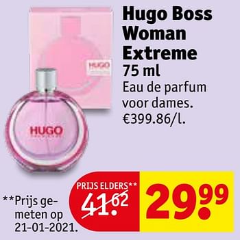 Promoties Hugo boss woman extreme edp - Hugo Boss - Geldig van 06/04/2021 tot 18/04/2021 bij Kruidvat
