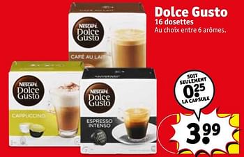 Promotions Dolce gusto - Nescafe - Valide de 06/04/2021 à 18/04/2021 chez Kruidvat