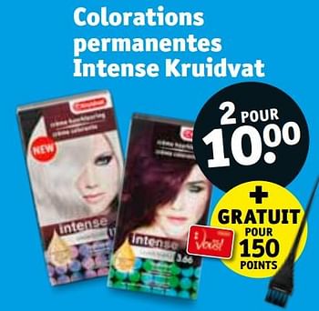 Promotions Colorations permanentes intense kruidvat - Produit maison - Kruidvat - Valide de 06/04/2021 à 18/04/2021 chez Kruidvat