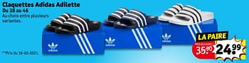 Promotions Claquettes adidas adilette - Adidas - Valide de 06/04/2021 à 18/04/2021 chez Kruidvat