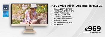 Promoties Asus vivo all-in-one intel i5-1135g7 - Asus - Geldig van 02/04/2021 tot 30/04/2021 bij Compudeals