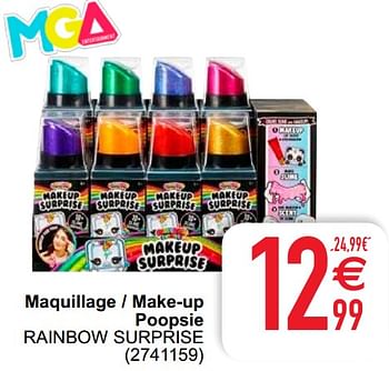 Promotions Maquillage - make-up poopsie rainbow surprise - MGA Entertainment - Valide de 06/04/2021 à 19/04/2021 chez Cora