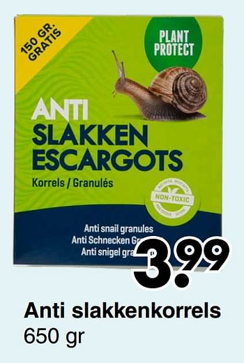 Promoties Anti slakkenkorrels - Huismerk - Wibra - Geldig van 06/04/2021 tot 17/04/2021 bij Wibra