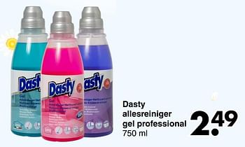 Promoties Dasty allesreiniger gel professional - Dasty - Geldig van 06/04/2021 tot 17/04/2021 bij Wibra