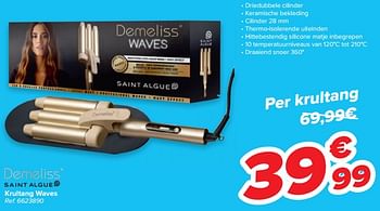 Promoties Demeliss krultang waves - Demeliss - Geldig van 07/04/2021 tot 12/04/2021 bij Carrefour