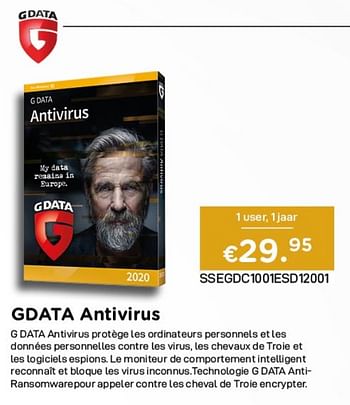 Promotions Gdata antivirus - G Data - Valide de 02/04/2021 à 30/04/2021 chez Compudeals