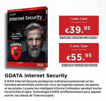 Promotions Gdata internet security - G Data - Valide de 02/04/2021 à 30/04/2021 chez Compudeals