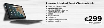 Promotions Lenovo ideapad duet chromebook - Lenovo - Valide de 02/04/2021 à 30/04/2021 chez Compudeals
