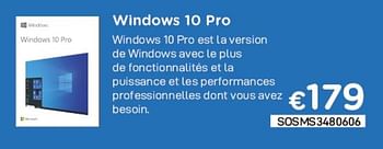 Promotions Microsoft windows 10 pro - Microsoft - Valide de 02/04/2021 à 30/04/2021 chez Compudeals