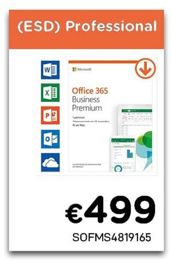 Promotions Office 365 business premium - Microsoft - Valide de 02/04/2021 à 30/04/2021 chez Compudeals