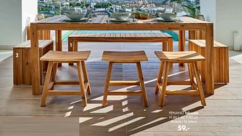 Promotions Penang tabouret - Produit maison - Casa - Valide de 03/04/2021 à 31/08/2021 chez Casa