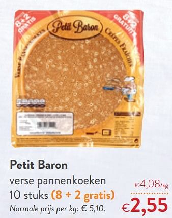 Promoties Petit baron verse pannenkoeken - Petit Baron - Geldig van 07/04/2021 tot 20/04/2021 bij OKay