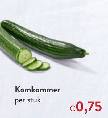 Promoties Komkommer - Huismerk - Okay  - Geldig van 07/04/2021 tot 20/04/2021 bij OKay