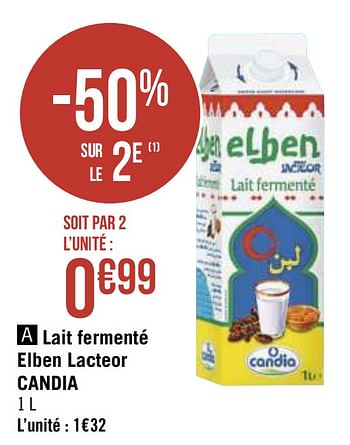 Promotions Lait fermenté elben lacteor candia - CANDIA - Valide de 06/04/2021 à 18/04/2021 chez Géant Casino