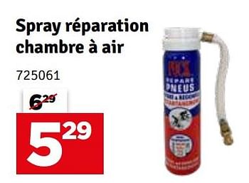 Promoties Spray réparation chambre à air - Huismerk - Mr. Bricolage - Geldig van 06/04/2021 tot 18/04/2021 bij Mr. Bricolage