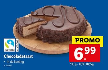 Promoties Chocoladetaart - Huismerk - Lidl - Geldig van 12/04/2021 tot 17/04/2021 bij Lidl