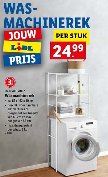 Promoties Livarno living wasmachinerek - Livarno Living - Geldig van 12/04/2021 tot 17/04/2021 bij Lidl