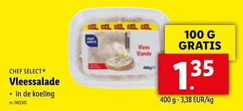 Promoties Vleessalade - Chef select - Geldig van 12/04/2021 tot 17/04/2021 bij Lidl