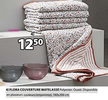 Promotions Flora couverture matelassé - Produit Maison - Jysk - Valide de 06/04/2021 à 18/04/2021 chez Jysk