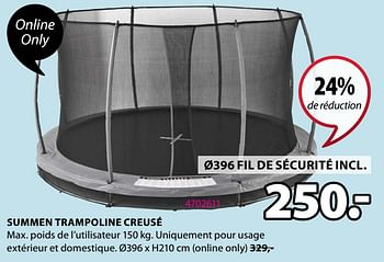 Promotions Summen trampoline creusé - Produit Maison - Jysk - Valide de 06/04/2021 à 18/04/2021 chez Jysk