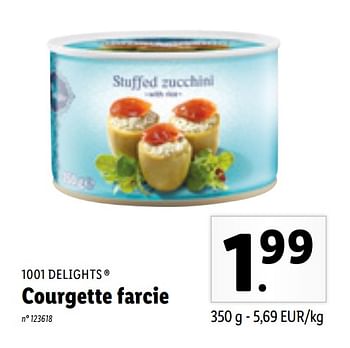 Promotions Courgette farcie - 1001 Delights - Valide de 12/04/2021 à 17/04/2021 chez Lidl