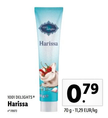 Promotions Harissa - 1001 Delights - Valide de 12/04/2021 à 17/04/2021 chez Lidl