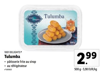 Promotions Tulumba - 1001 Delights - Valide de 12/04/2021 à 17/04/2021 chez Lidl