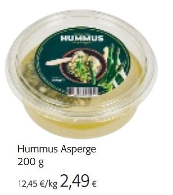 Promoties Hummus asperge - Huismerk - Colruyt - Geldig van 07/04/2021 tot 20/04/2021 bij Colruyt