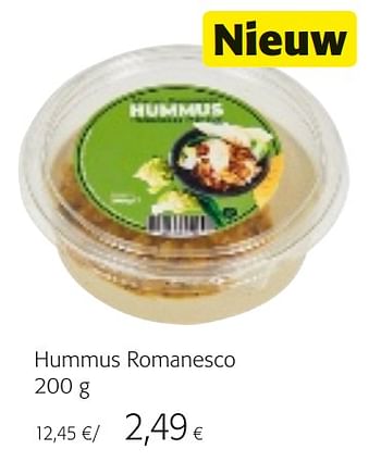 Promoties Hummus romanesco - Huismerk - Colruyt - Geldig van 07/04/2021 tot 20/04/2021 bij Colruyt