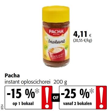 Promoties Pacha instant oploscichorei - Pacha - Geldig van 07/04/2021 tot 20/04/2021 bij Colruyt