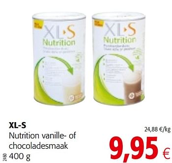 Promoties Xl-s nutrition vanille- of chocoladesmaak - XL-S Medical - Geldig van 07/04/2021 tot 20/04/2021 bij Colruyt