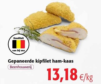 Promotions Gepaneerde kipfilet ham-kaas - Produit maison - Colruyt - Valide de 07/04/2021 à 20/04/2021 chez Colruyt
