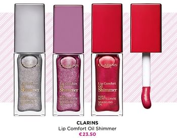 Promotions Clarins lip comfort oil shimmer - Clarins - Valide de 05/04/2021 à 18/04/2021 chez ICI PARIS XL