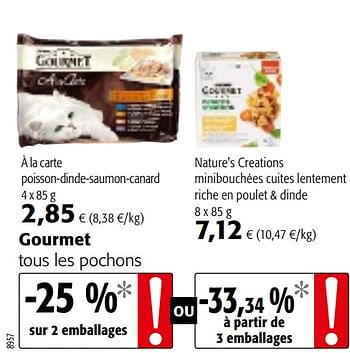 Promoties Gourmet tous les pochons - Purina - Geldig van 07/04/2021 tot 20/04/2021 bij Colruyt