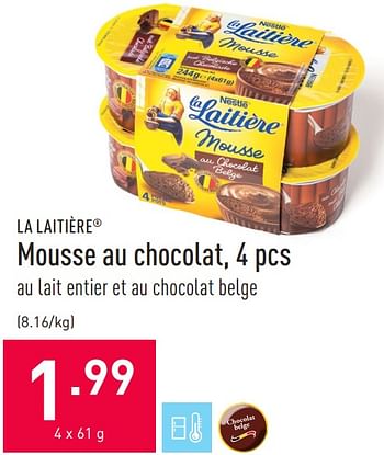 Promotions Mousse au chocolat - Nestlé - Valide de 16/04/2021 à 23/04/2021 chez Aldi
