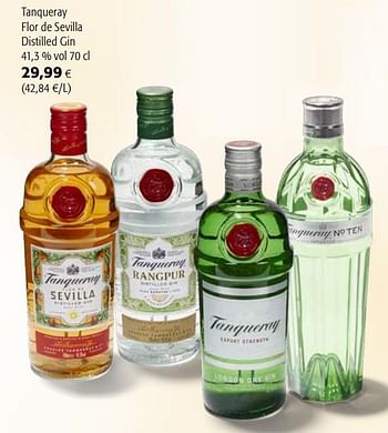 Promoties Tanqueray flor de sevilla distilled gin - Tanqueray - Geldig van 07/04/2021 tot 20/04/2021 bij Colruyt