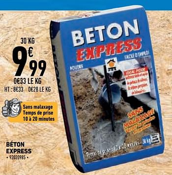 Promotions Béton express - Produit Maison - Brico Cash - Valide de 02/04/2021 à 15/04/2021 chez Brico Cash