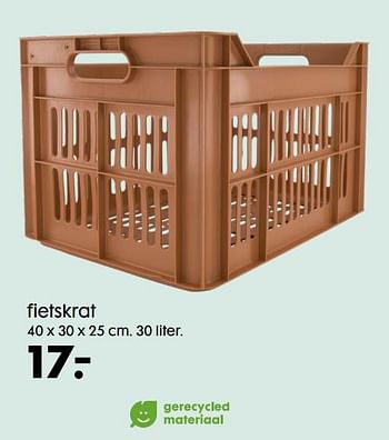 Promoties Fietskrat - Huismerk - Hema - Geldig van 07/04/2021 tot 27/04/2021 bij Hema