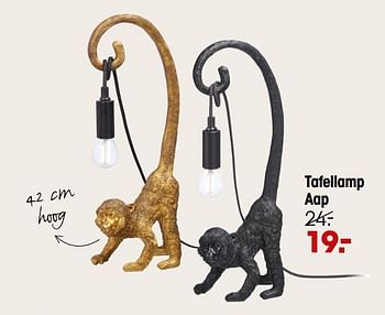 Promoties Tafellamp aap - Huismerk - Kwantum - Geldig van 12/04/2021 tot 25/04/2021 bij Kwantum