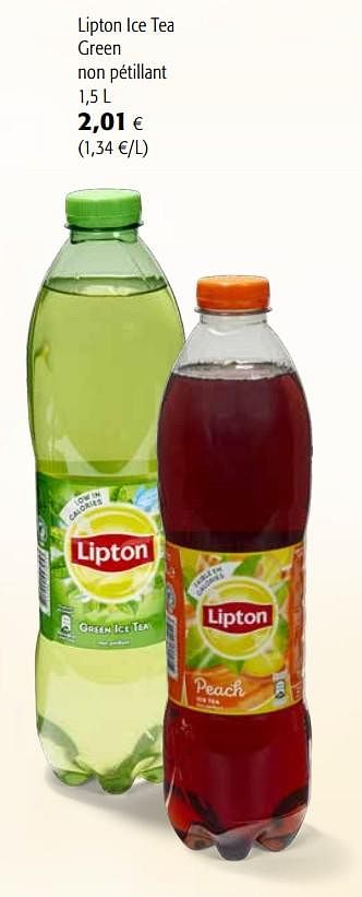Promotions Lipton ice tea green non pétillant - Lipton - Valide de 07/04/2021 à 20/04/2021 chez Colruyt