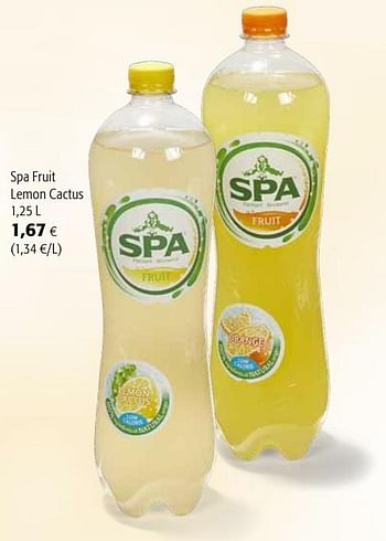 Promoties Spa fruit lemon cactus - Spa - Geldig van 07/04/2021 tot 20/04/2021 bij Colruyt