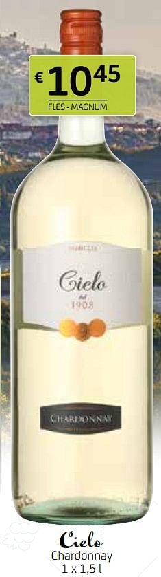 Promotions Cielo chardonnay - Vins blancs - Valide de 09/04/2021 à 22/04/2021 chez BelBev
