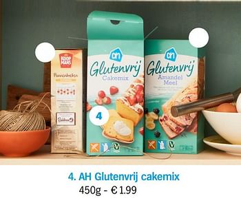 Promoties Ah glutenvrij cakemix - Huismerk - Albert Heijn - Geldig van 08/04/2021 tot 05/05/2021 bij Albert Heijn