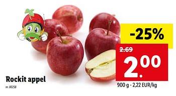 Promoties Rockit appel - Huismerk - Lidl - Geldig van 19/04/2021 tot 24/04/2021 bij Lidl