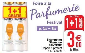 Promoties Shampoing shampoo pantene - Pantene - Geldig van 13/04/2021 tot 19/04/2021 bij Cora