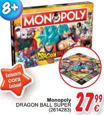 Promotions Monopoly dragon ball super - Hasbro - Valide de 13/04/2021 à 26/04/2021 chez Cora