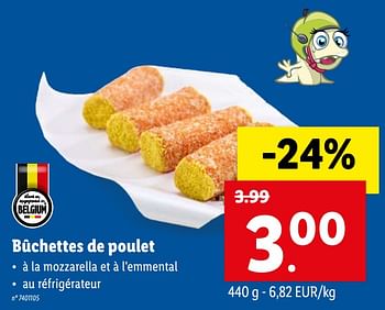 Promotions Bûchettes de poulet - Produit maison - Lidl - Valide de 19/04/2021 à 24/04/2021 chez Lidl