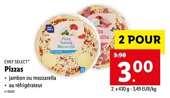 Promoties Pizzas - Chef select - Geldig van 19/04/2021 tot 24/04/2021 bij Lidl