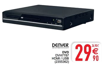 Promoties Denver dvd dvh7787 - Denver Electronics - Geldig van 13/04/2021 tot 26/04/2021 bij Cora